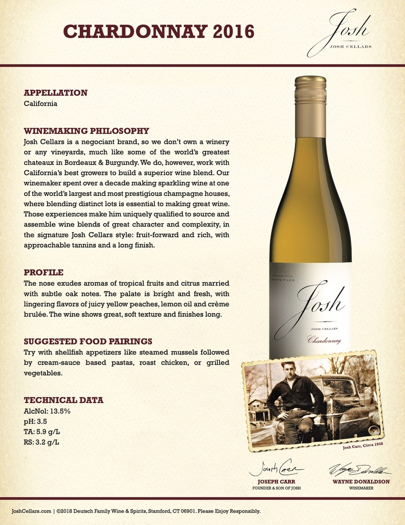 Chardonnay, Josh Cellars