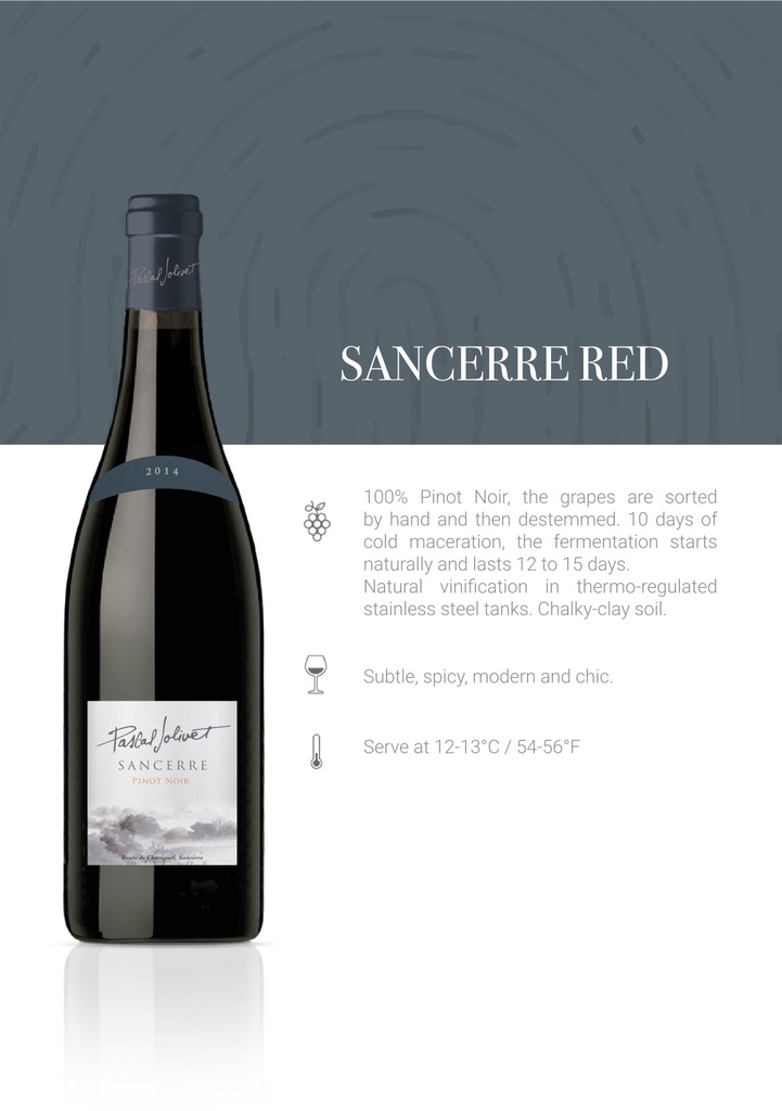Sancerre Pinot Noir, Pascal Jolivet 