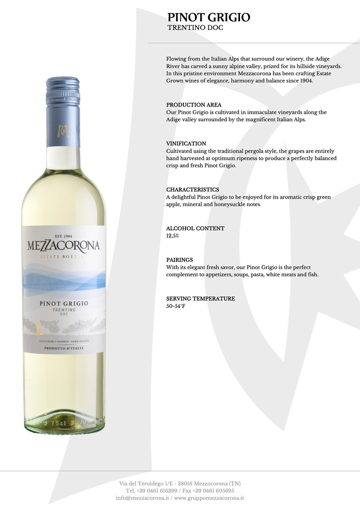 Pinot Grigio, Mezzacorona 