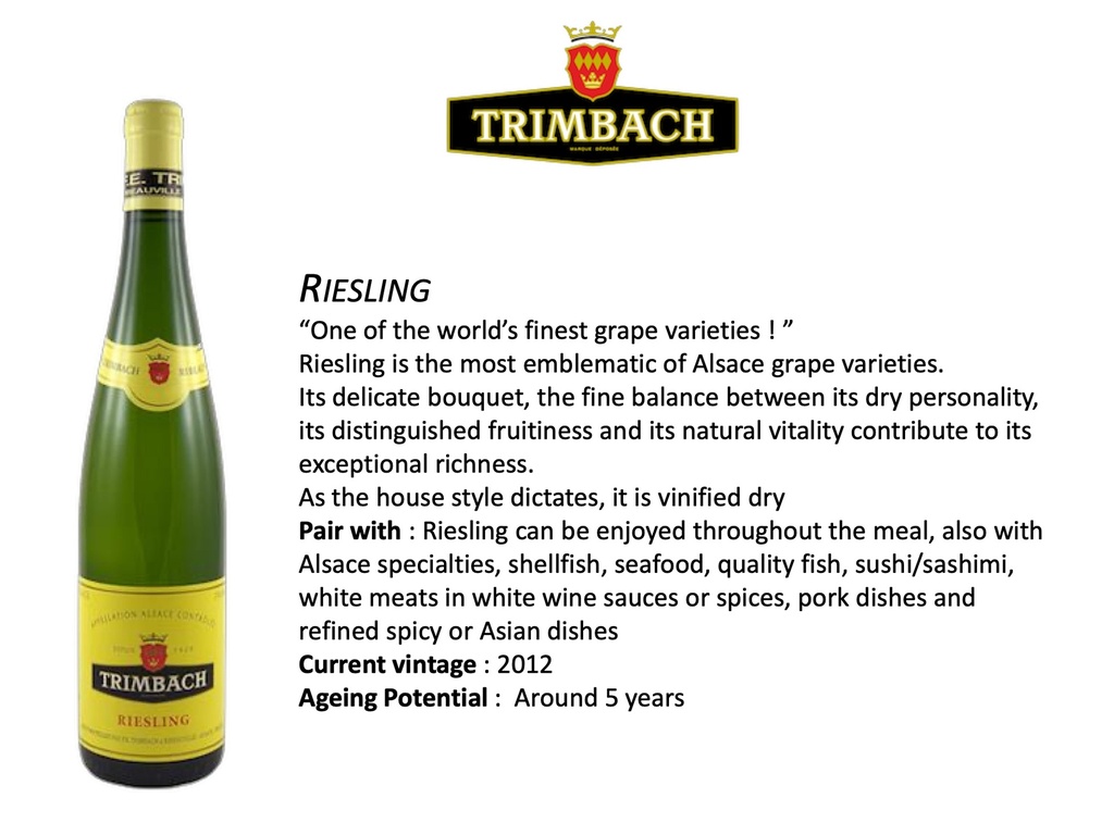 Riesling, Trimbach 