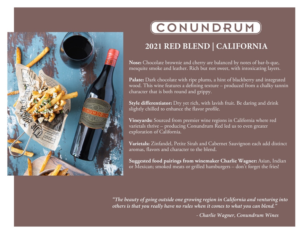 Conundrum Red Blend, Conundrum