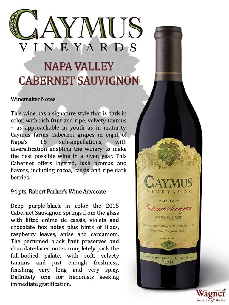 Napa Cabernet Sauvignon, Caymus