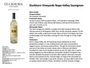 Sauvignon Blanc Napa, Duckhorn 