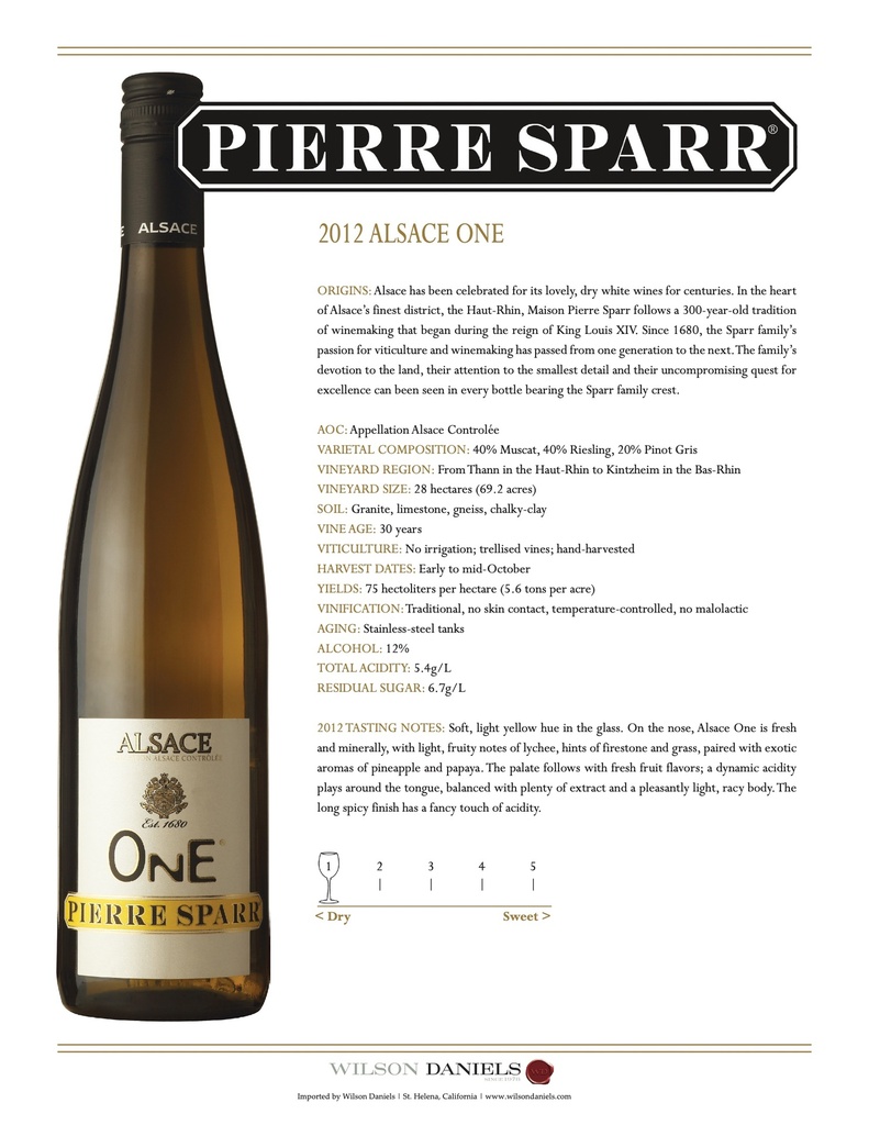 Alsace ONE White Blend, Pierre Sparr