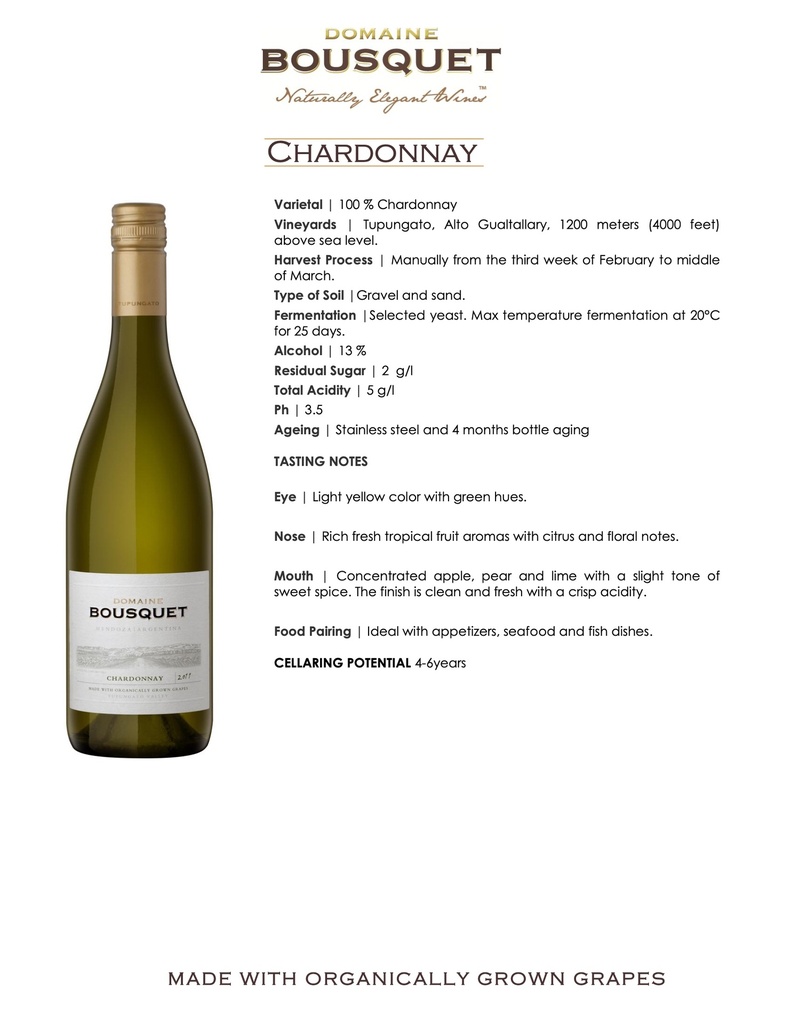 Chardonnay, Domaine Bousquet