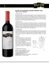 Malbec Reserva, Altos las Hormigas