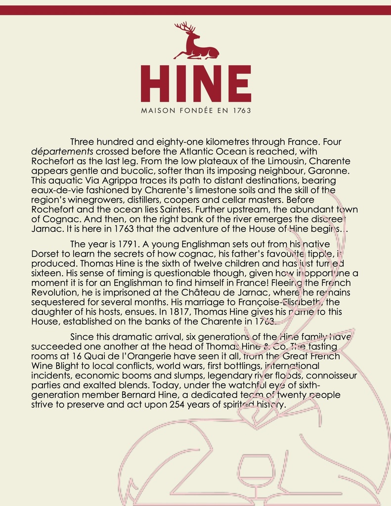 H by Hine VSOP, Hine Cognac 