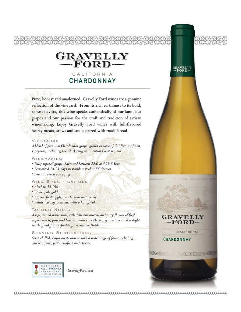 Chardonnay California, Gravelly Ford