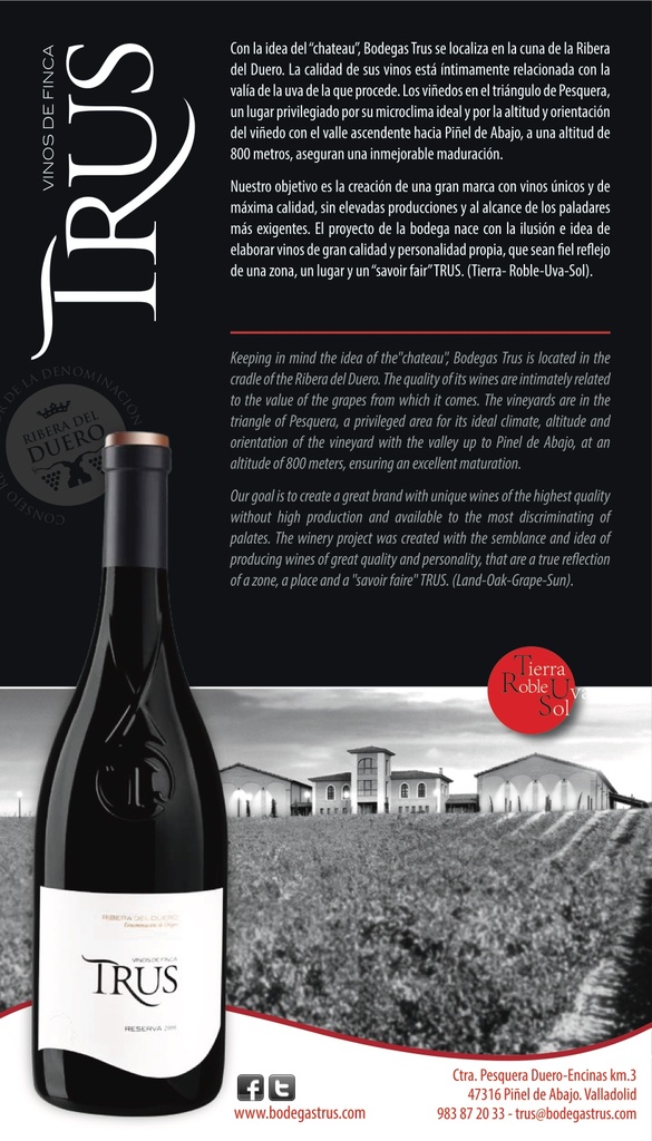 Reserva, Bodegas Trus