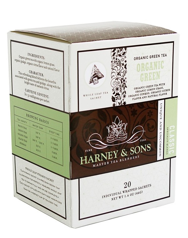 Harney & Sons, Organic Green IW Sachets (20 Sachets)