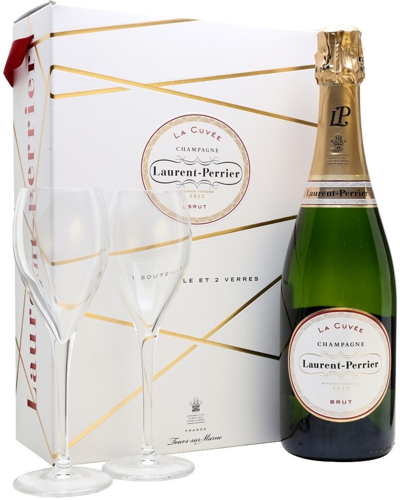 Laurent Perrier, Brut Gift Set 2 Glasses