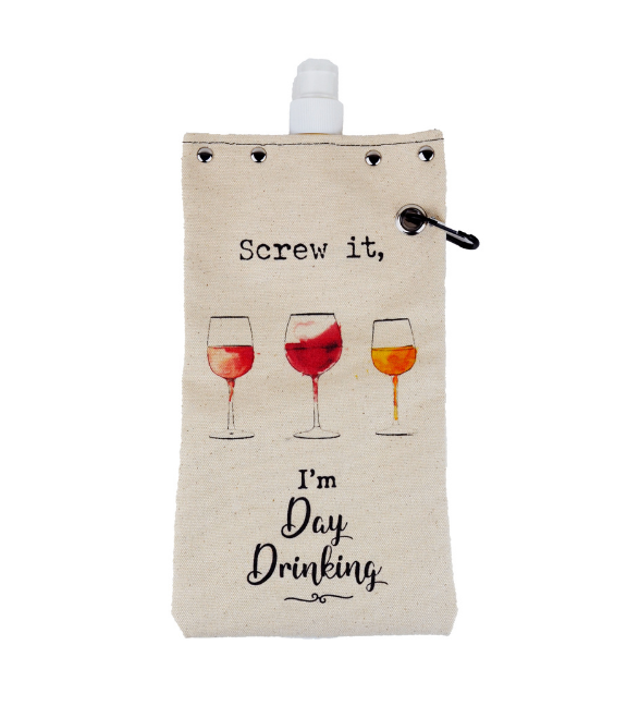 Tote+able Wine Beverage Canteen- Screw it I'm day drinking