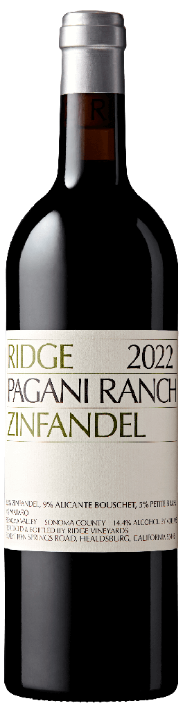 Ridge, Pagani Ranch Zinfandel, 2022