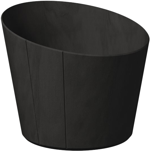 Italesse Timber Bowl, Black