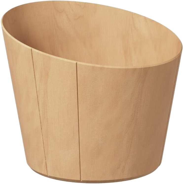 Italesse Timber Bowl, Beige