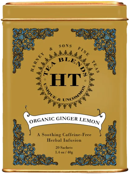 Harney & Sons, HT Organic Ginger Lemon Tin, 20 Sachets