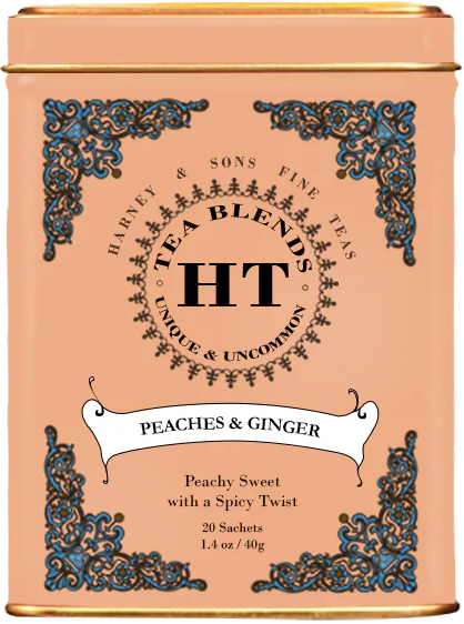 Harney & Sons, HT Peaches & Ginger Tin, 20 Sachets