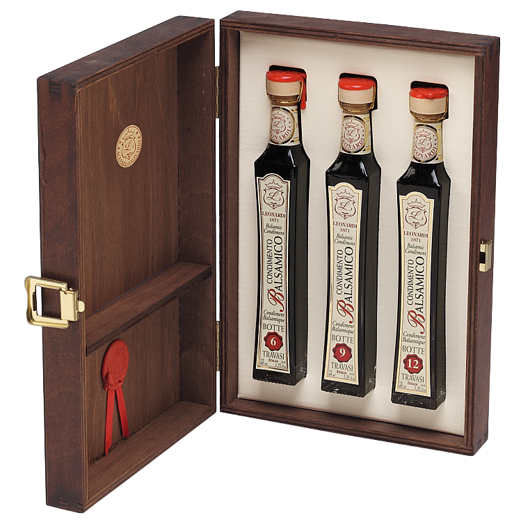 Acetaia Leonardi, L184 Estense Balsamic Condiment Gift Box, 3 x 40ml