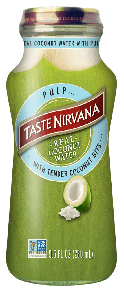 Taste Nirvana, Real Coconut Water with Pulp (9.5 fl oz.)