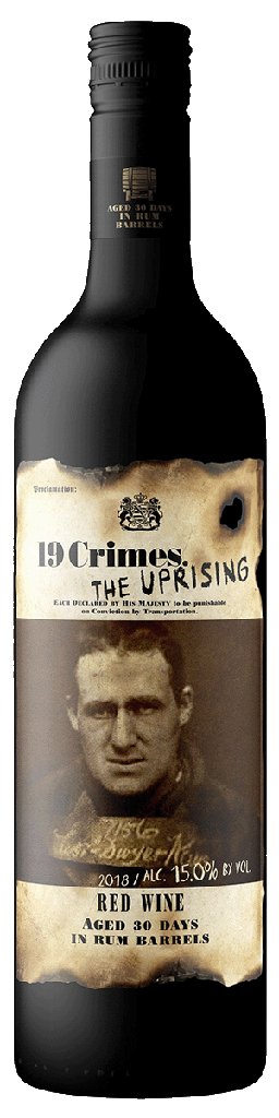 19 Crimes, The Uprising Rum Barrel Red Blend, 2021