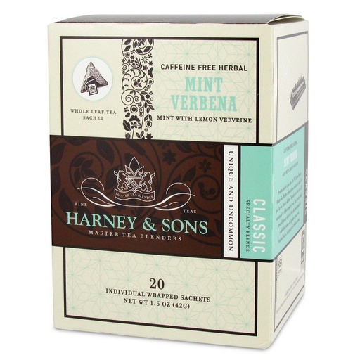 [198858] Harney & Sons, Mint Verbena IW Sachets (20 Sachets)