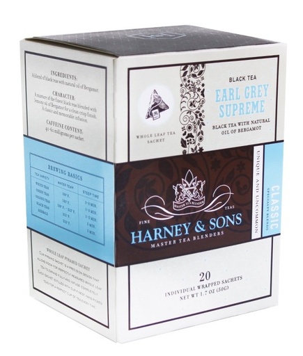 [198826] Harney & Sons, Earl Grey Supreme IW Sachets (20 Sachets)