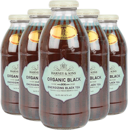 [198813-6] Organic Plain Black Iced Tea, Harney &amp; Sons (6 Pack)