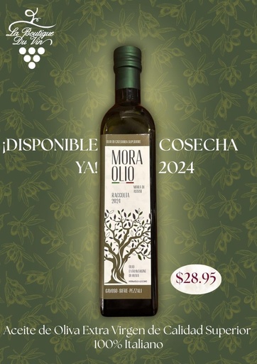 [863135] Mora Olio, Extra Virgin Superior Olive Oil (500 ml)