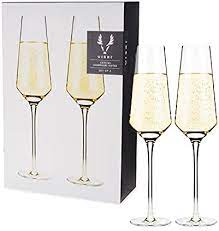 [901998] Viski Crystal Champagne Flute (Set of 2)