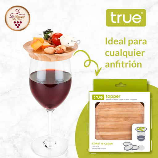 [900105] True Bamboo Appetizer Glass Topper