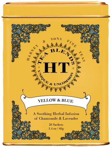 [198928] Harney & Sons, Yellow & Blue, HT Tin of 20 Sachets