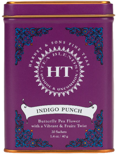 [198917] Harney & Sons, HT Indigo Punch Tin, 20 Sachets