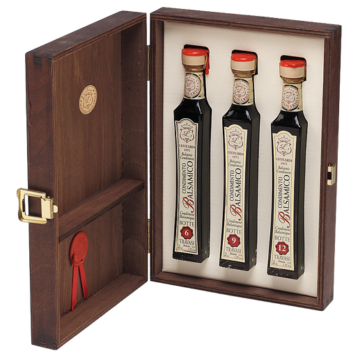 [AL0116] Acetaia Leonardi, L184 Estense Balsamic Condiment Gift Box, 3 x 40ml