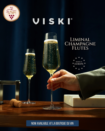 [905301] Viski Ultralight Champagne Flutes 9oz (Set of 4)